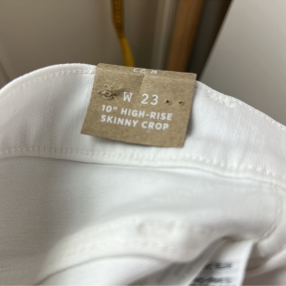 Madewell Women's Skinny White Jeans NWT Crop 10 inch 23 - Picture 14 of 16